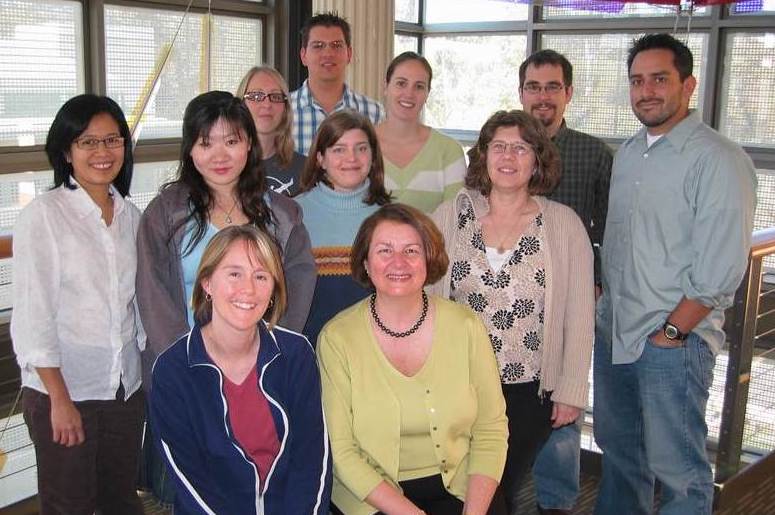 Dr. Thackray with Dr. Pamela Mellon's Lab in 2006