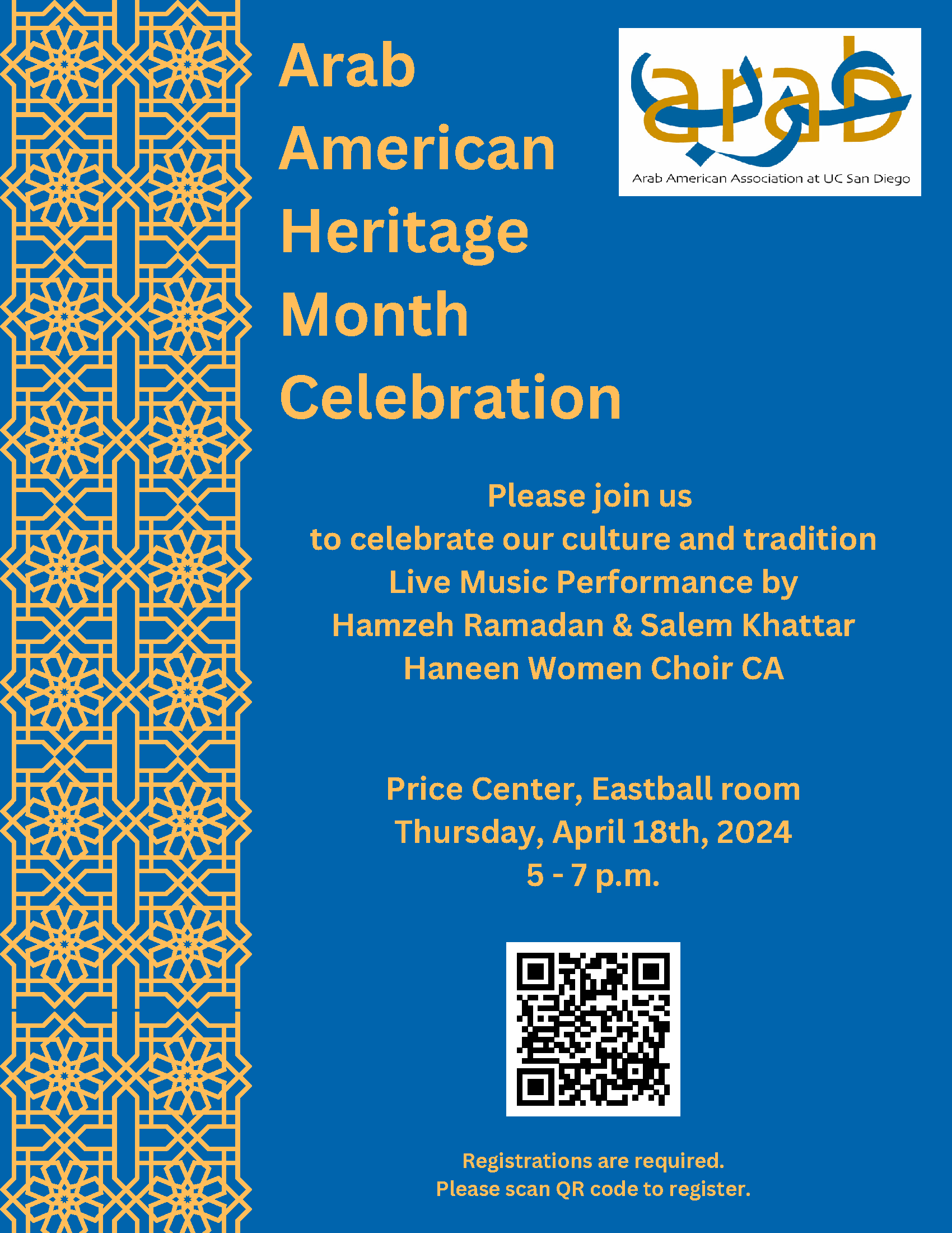 Arab American Heritage Month at UCSD