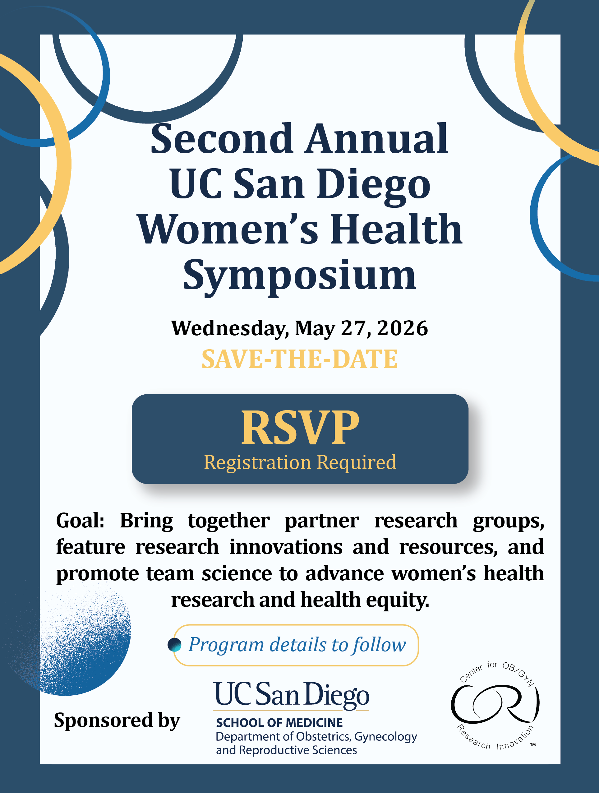 2026 Center for OBGYN Research Innovation CORI Women's Health Symposium